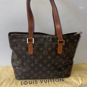 Authentic Louis Vuitton cabas piano shoulder tote